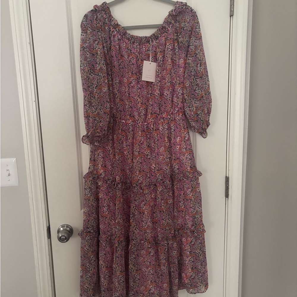 LC Lauren Conrad Floral Pink Dress
